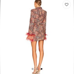 Odessa Printed Blazer in Burgundy Multi Bronx and Banco